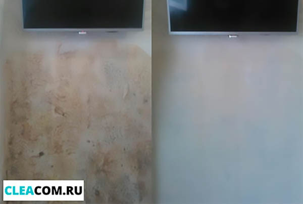 результат удаления плесени