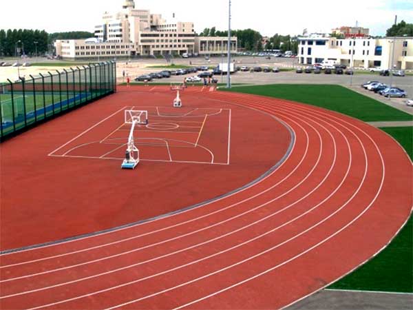 Спортивное резиновое покрытие для беговых дорожек